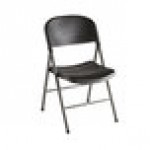Lancaster Table & Seating Black Contoured Injection Molded Folding Chair with Charcoal Frame and Sage Gray Legs Lancaster Table & Seating Black Contoured Injection Molded Folding Chair with Charcoal Frame and Sage Gray Legs