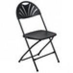 Lancaster Table & Seating Black Contoured Injection Molded Folding Chair with Charcoal Frame and Sage Gray Legs Lancaster Table & Seating Black Contoured Injection Molded Folding Chair with Charcoal Frame and Sage Gray Legs