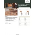 Lancaster Table & Seating Axel Black Powder-Coated Outdoor Chair with Brown Faux Teak Slat Seat Lancaster Table & Seating Axel Black Powder-Coated Outdoor Chair with Brown Faux Teak Slat Seat