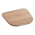 Lancaster Table & Seating Alloy Distressed Copper Indoor Cafe Chair with Gray Wood Seat
