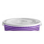 Choice 12 oz. Purple Paper Frozen Yogurt / Food Cup with Flat Lid - 50/Case Choice 12 oz. Purple Paper Frozen Yogurt / Food Cup with Flat Lid - 50/Case