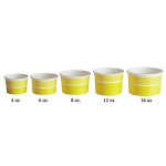 Choice 16 oz. Yellow Paper Frozen Yogurt / Soup / Food Cup - 1,000/Case Choice 16 oz. Yellow Paper Frozen Yogurt / Soup / Food Cup - 1,000/Case