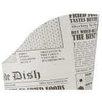 Choice Large 16 oz. Paper Scoop Cup with Newsprint Design - 50/Pack Choice Large 16 oz. Paper Scoop Cup with Newsprint Design - 50/Pack