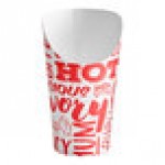 Choice Large 16 oz. Paper Scoop Cup with Newsprint Design - 50/Pack Choice Large 16 oz. Paper Scoop Cup with Newsprint Design - 50/Pack