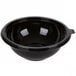 Fineline 5032-BK Super Bowl 32 oz. Black PET Plastic Bowl - 100/Case