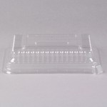 Fineline 9293-L Flairware Clear PET Plastic Serving Tray Dome Tray Lid - 48/Case