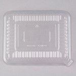 Fineline 9293-L Flairware Clear PET Plastic Serving Tray Dome Tray Lid - 48/Case
