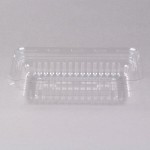 Fineline 9293-L Flairware Clear PET Plastic Serving Tray Dome Tray Lid - 48/Case