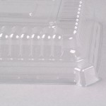 Fineline 9293-L Flairware Clear PET Plastic Serving Tray Dome Tray Lid - 48/Case