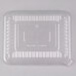 Fineline 9293-L Flairware Clear PET Plastic Serving Tray Dome Tray Lid - 48/Case