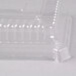 Fineline 9293-L Flairware Clear PET Plastic Serving Tray Dome Tray Lid - 48/Case