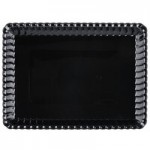 Fineline 9293-L Flairware Clear PET Plastic Serving Tray Dome Tray Lid - 48/Case