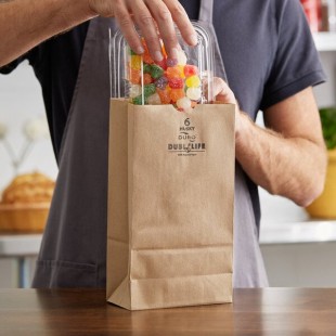Duro Husky Dubl Life 6 lb. Heavy Duty Natural Kraft Paper Bag - 400/Bundle Duro Husky Dubl Life 6 lb. Heavy Duty Natural Kraft Paper Bag - 400/Bundle
