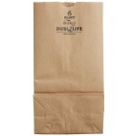 Duro Husky Dubl Life 6 lb. Heavy Duty Natural Kraft Paper Bag - 400/Bundle