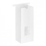 Choice 1 lb. White Customizable Paper Coffee Bag with Reclosable Tin Tie - 1,000/Case