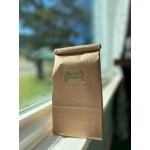 Choice 1 lb. White Customizable Paper Coffee Bag with Reclosable Tin Tie - 1,000/Case