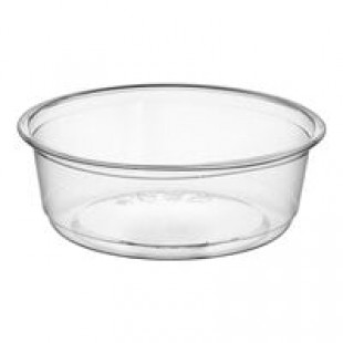 Fabri-Kal Alur 8 oz. Recycled Clear PET Plastic Round Deli Container - 500/Case Fabri-Kal Alur 8 oz. Recycled Clear PET Plastic Round Deli Container - 500/Case