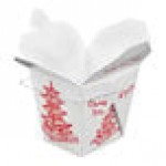 Fold-Pak 26WHPAGODM 26 oz. Pagoda Chinese / Asian Paper Take-Out Container with Wire Handle - 500/Case Fold-Pak 26WHPAGODM 26 oz. Pagoda Chinese / Asian Paper Take-Out Container with Wire Handle - 500/Case