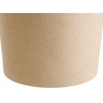 Choice 16 oz. Kraft Poly-Coated Paper Food Cup - 500/Case