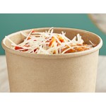 Choice 16 oz. Kraft Poly-Coated Paper Food Cup - 500/Case