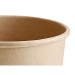 Choice 16 oz. Kraft Poly-Coated Paper Food Cup - 500/Case