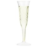 Fineline Flairware 2106 5 oz. Clear Plastic 1 Piece Champagne Flute - 96/Case Fineline Flairware 2106 5 oz. Clear Plastic 1 Piece Champagne Flute - 96/Case