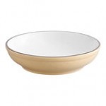 Acopa Embers 32 oz. Cream White Matte Stoneware Pasta Bowl - Sample Acopa Embers 32 oz. Cream White Matte Stoneware Pasta Bowl - Sample