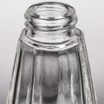 TableCraft 80S&P-2 1.5 oz. Paneled Glass Salt and Pepper Shaker with Chrome Plated ABS Top - 24/Pack