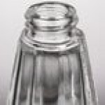 TableCraft 80S&P-2 1.5 oz. Paneled Glass Salt and Pepper Shaker with Chrome Plated ABS Top - 24/Pack