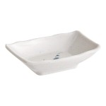 Acopa Biru 1.5 oz. Rectangular Melamine Sauce Dish - 24/Case