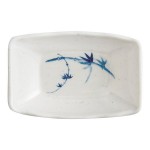 Acopa Biru 1.5 oz. Rectangular Melamine Sauce Dish - 24/Case