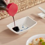 Acopa Biru 1.5 oz. Rectangular Melamine Sauce Dish - 24/Case