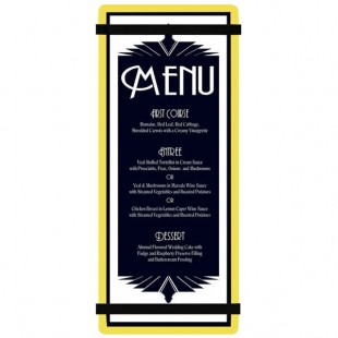 Menu Solutions ACRB-BA Yellow 4 1/4 Menu Solutions ACRB-BA Yellow 4 1/4