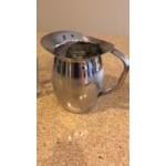 Acopa 64 oz. Hammered Stainless Steel Bell Pitcher with Ice Guard Acopa 64 oz. Hammered Stainless Steel Bell Pitcher with Ice Guard