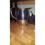 Acopa 64 oz. Hammered Stainless Steel Bell Pitcher with Ice Guard Acopa 64 oz. Hammered Stainless Steel Bell Pitcher with Ice Guard