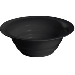 TableCraft CW3120BK 10 Qt. Black Cast Aluminum Wide Rim Salad Bowl