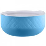 Bon Chef Diamond Collection Cold Wave 2 Qt. Caribbean Blue Triple Wall Square Bowl Bon Chef Diamond Collection Cold Wave 2 Qt. Caribbean Blue Triple Wall Square Bowl