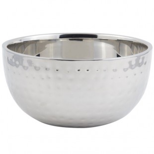 Bon Chef 61260 3 Qt. Hammered Finish Double Wall Bowl Bon Chef 61260 3 Qt. Hammered Finish Double Wall Bowl