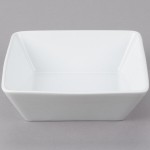 Libbey Slate 50 oz. Ultra Bright White Square Porcelain Bowl - 12/Case Libbey Slate 50 oz. Ultra Bright White Square Porcelain Bowl - 12/Case