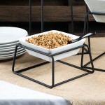 Libbey Slate 50 oz. Ultra Bright White Square Porcelain Bowl - 12/Case Libbey Slate 50 oz. Ultra Bright White Square Porcelain Bowl - 12/Case
