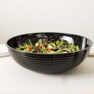 Cambro RSB18CW110 20.2 Qt. Black Camwear® Round Ribbed Bowl Cambro RSB18CW110 20.2 Qt. Black Camwear® Round Ribbed Bowl