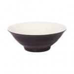 Elite Global Solutions D1008RR-LAP/CH Durango 40 oz. Lapis and Chocolate Round Two-Tone Melamine Bowl - 6/Case