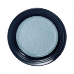 Elite Global Solutions D1008RR-LAP/CH Durango 40 oz. Lapis and Chocolate Round Two-Tone Melamine Bowl - 6/Case