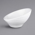 Elite Global Solutions D1008RR-LAP/CH Durango 40 oz. Lapis and Chocolate Round Two-Tone Melamine Bowl - 6/Case