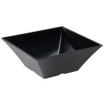 TableCraft BKMB125 Frostone 6.75 Qt. Black Square Melamine Bowl TableCraft BKMB125 Frostone 6.75 Qt. Black Square Melamine Bowl