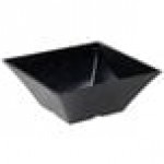 TableCraft BKMB125 Frostone 6.75 Qt. Black Square Melamine Bowl TableCraft BKMB125 Frostone 6.75 Qt. Black Square Melamine Bowl