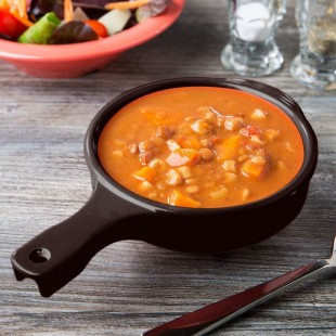 GET HSB-112-BR Ultraware 12 oz. Brown Bowl with Handle - 24/Case