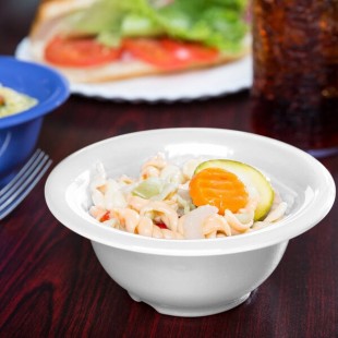 GET B-105-DW Diamond Mardi Gras 10 oz. Diamond White Melamine Bowl - 48/Case