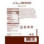 Monin Premium Winter Citrus Flavoring Syrup 1 Liter - 4/Case Monin Premium Winter Citrus Flavoring Syrup 1 Liter - 4/Case
