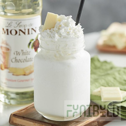 Monin Premium White Chocolate Flavoring Syrup 750 mL